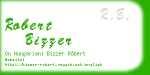 robert bizzer business card